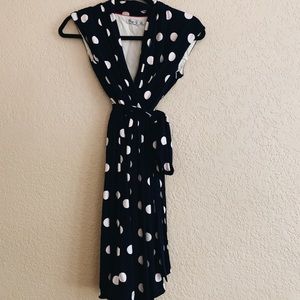 Polka dot tie dress